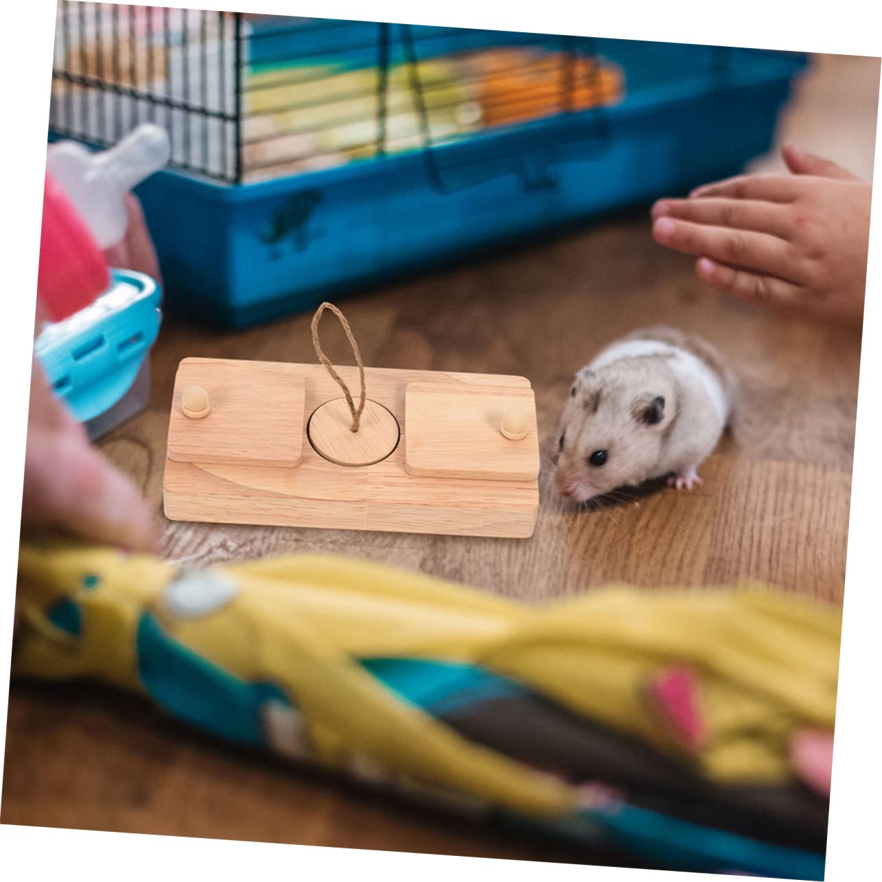 Holzspielzeug Für Hamsterfutter Und Leckerlis 2er-Set Versteckspielzeug Für Hamsterkäfig Zur Futtersuche