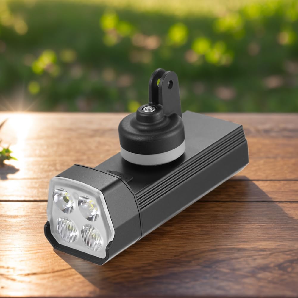 Lampka rowerowa ładowana przez USB, 1200 lm, przednia lampa rowerowa do jazdy nocnej, stop aluminium, lampa baterii 2400 mAh