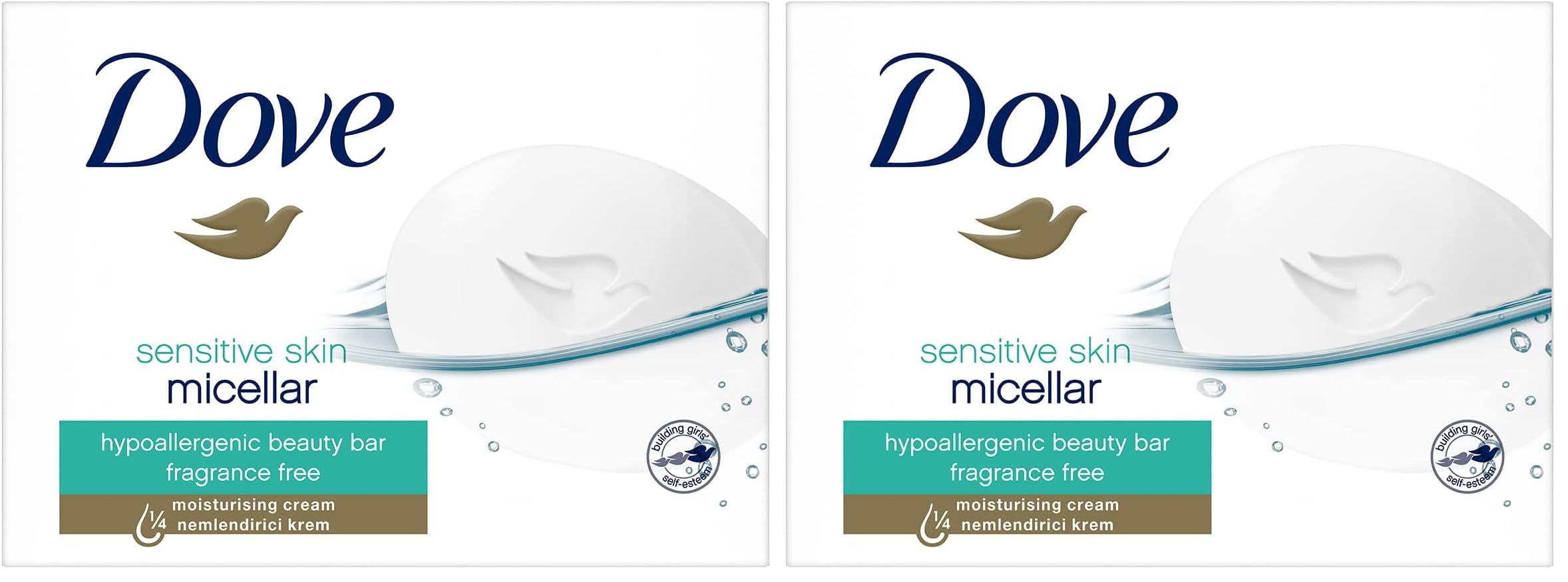 Dove Beauty Cream Bar Sensitive Skin Nemlendirici Krem 90 g 2li paket