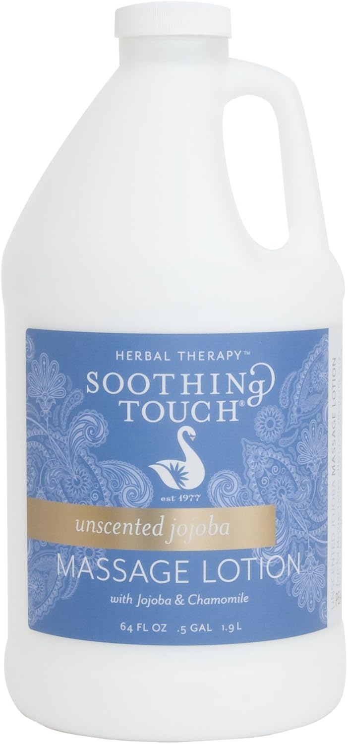 Soothing Touch Unscented Jojoba Massage Lotion, 1/2 Gallon