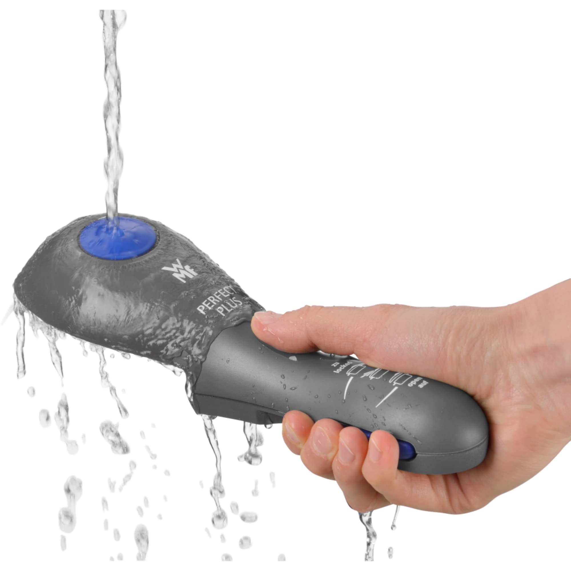 WMF Perfect Plus część zamienna do pokrywki, kompletny uchwyt do szybkowaru 2,5 l, 3 l 4,5 l, 6,5 l, 8,5 l, tworzywo sztuczne, czarny