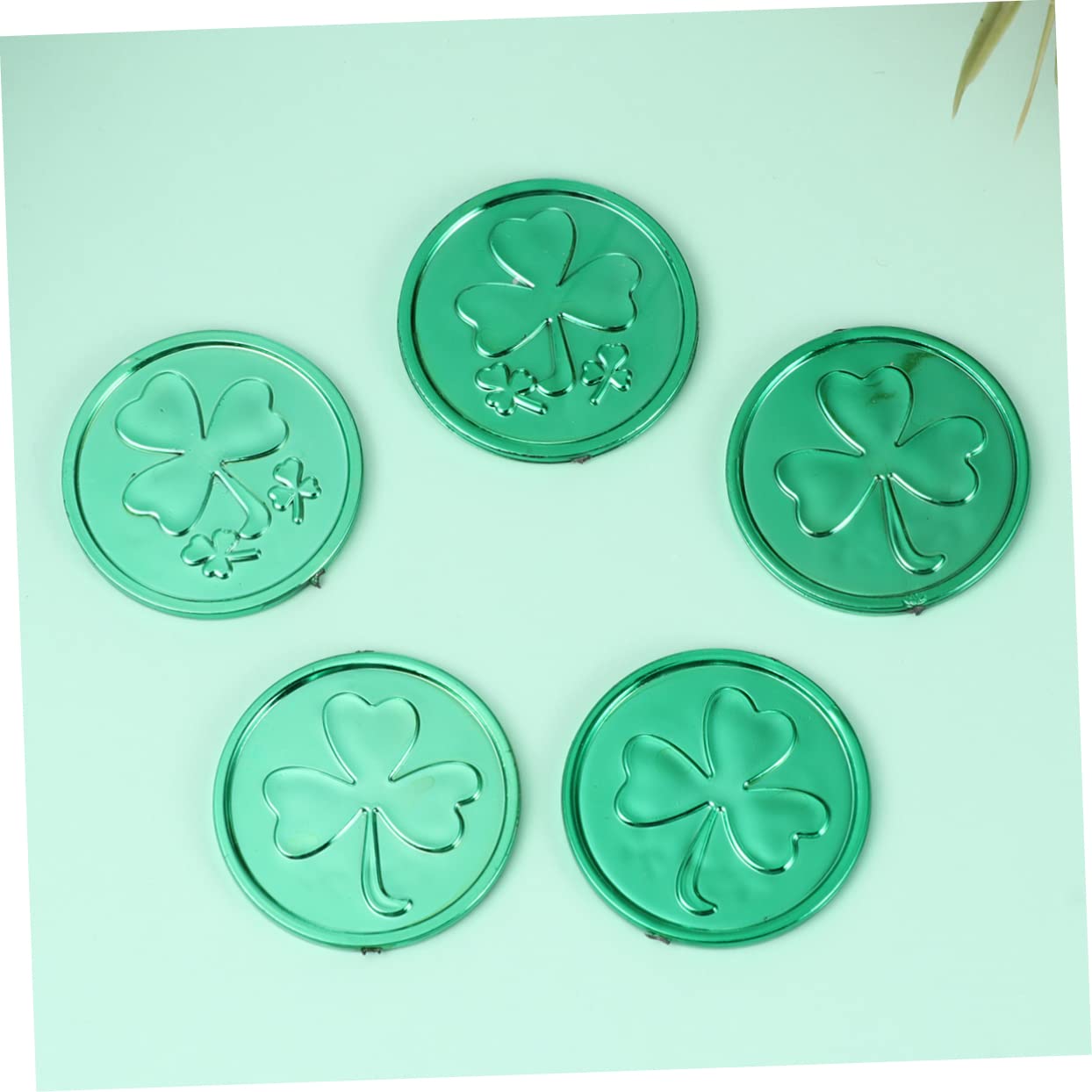 Amazon.co.jp: Totority 100個 シャムロック コイン おもちゃ シャムロック コイン アイルランド コイン おもちゃ  アイルランド フェスティバル コイン セント。 パトリックの コイン : おもちゃ