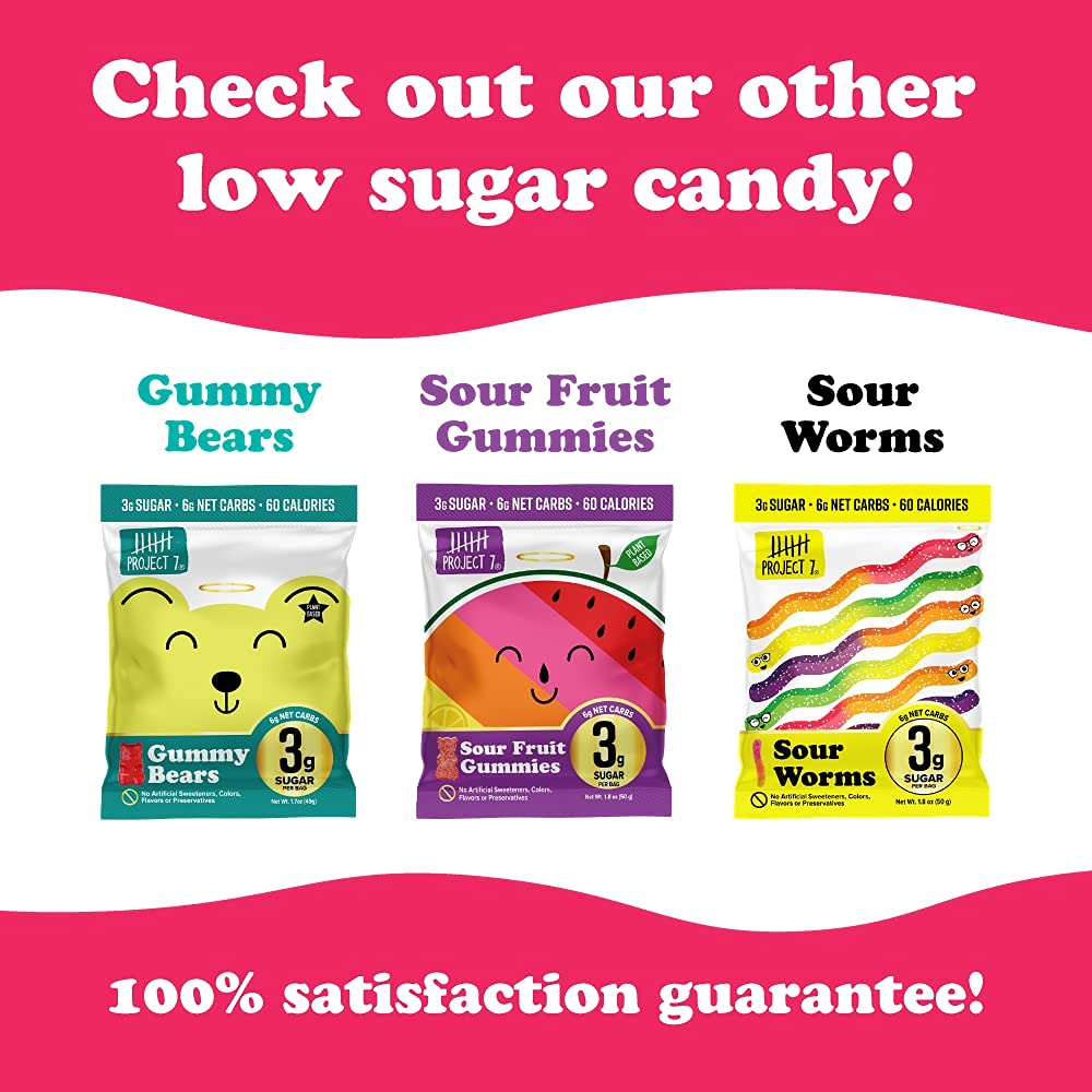 Project 7 Low Sugar Red Licorice Candy Keto Friendly & Vegan Candy