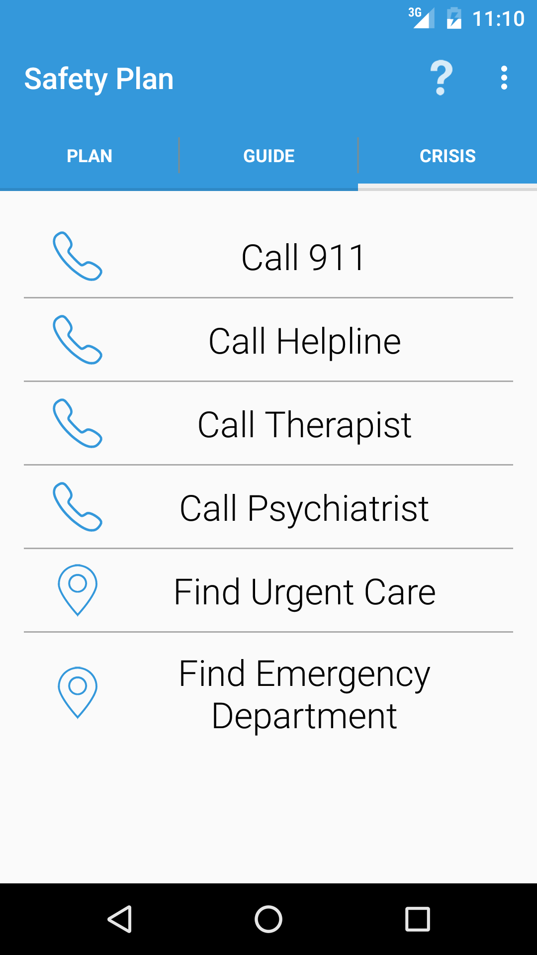 Suicide Safety Plan - App on Amazon Appstore
