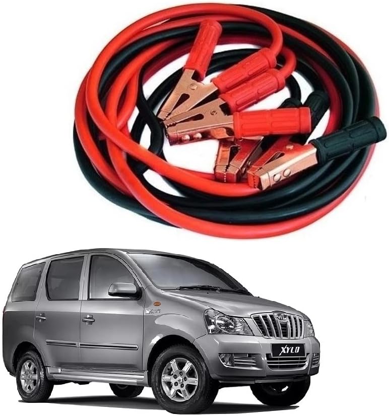 Car Heavy Duty 800AMP Jumper Booster Cable 2.21 Meter with Clamp Battery Charging Cable Suitable for Mahindra Xylo