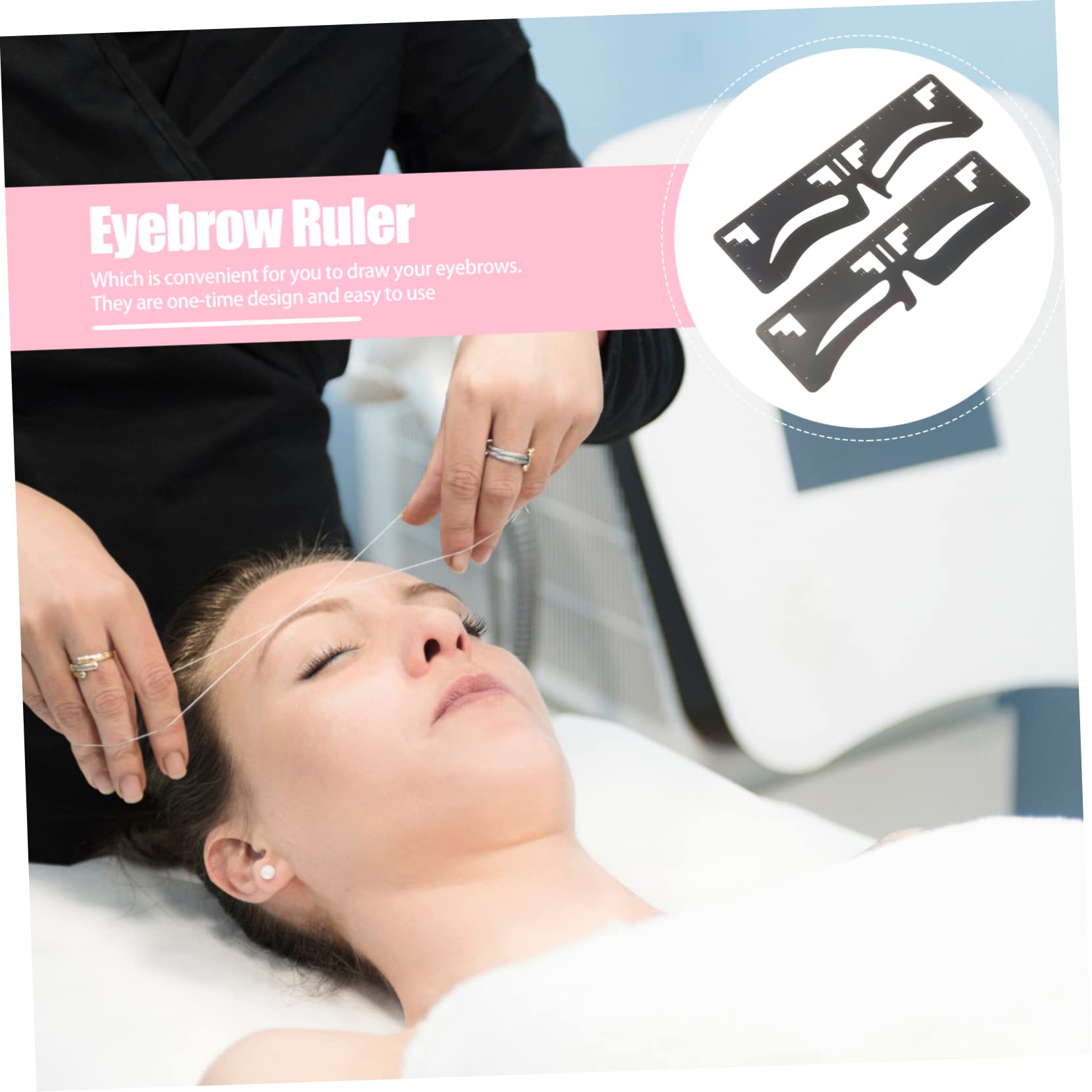 6pezzi Stencil Per Sopracciglia Righello Per Disegnare Sopracciglia Simmetriche Template Per Trucco Facile e Veloce Strumenti Per Makeup Per Donne e Ragazze