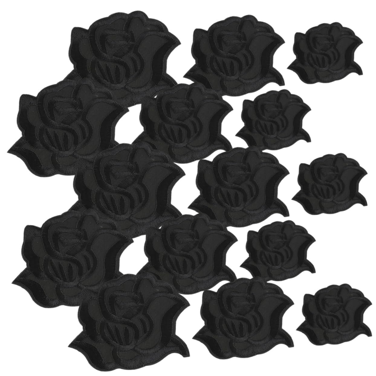 Parches Bordados de Tela Flores, 15 Piezas Parches termoadhesivos DIY