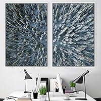 2 Piece Framed Canvas Wall Art Greenlands Canvas Prints Home Artwork Decoration for Living Room,Bedroom - 16