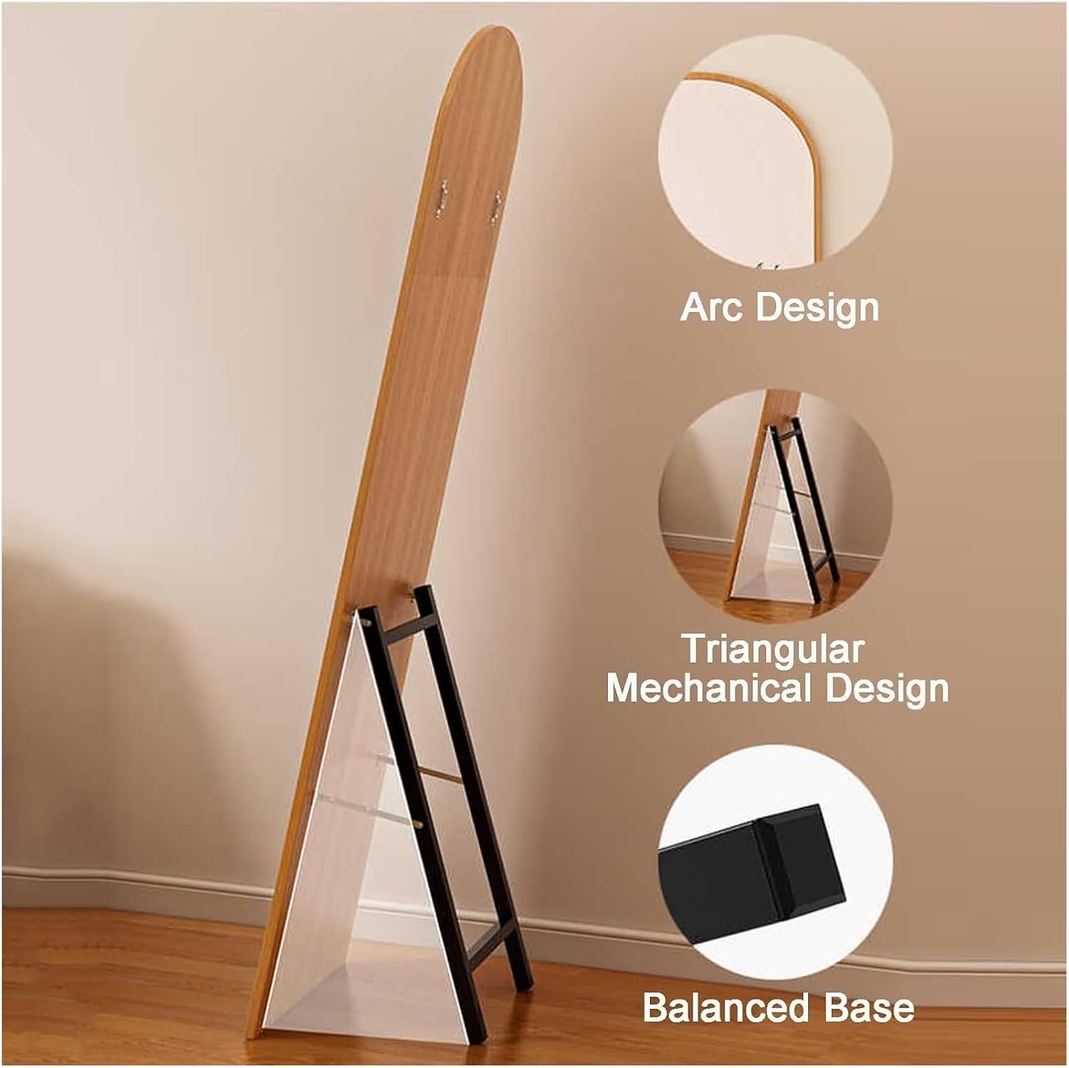 木製ラウンドミラー スクエア 600 | KB-AC019-03-G141 | ミラー | 洗面