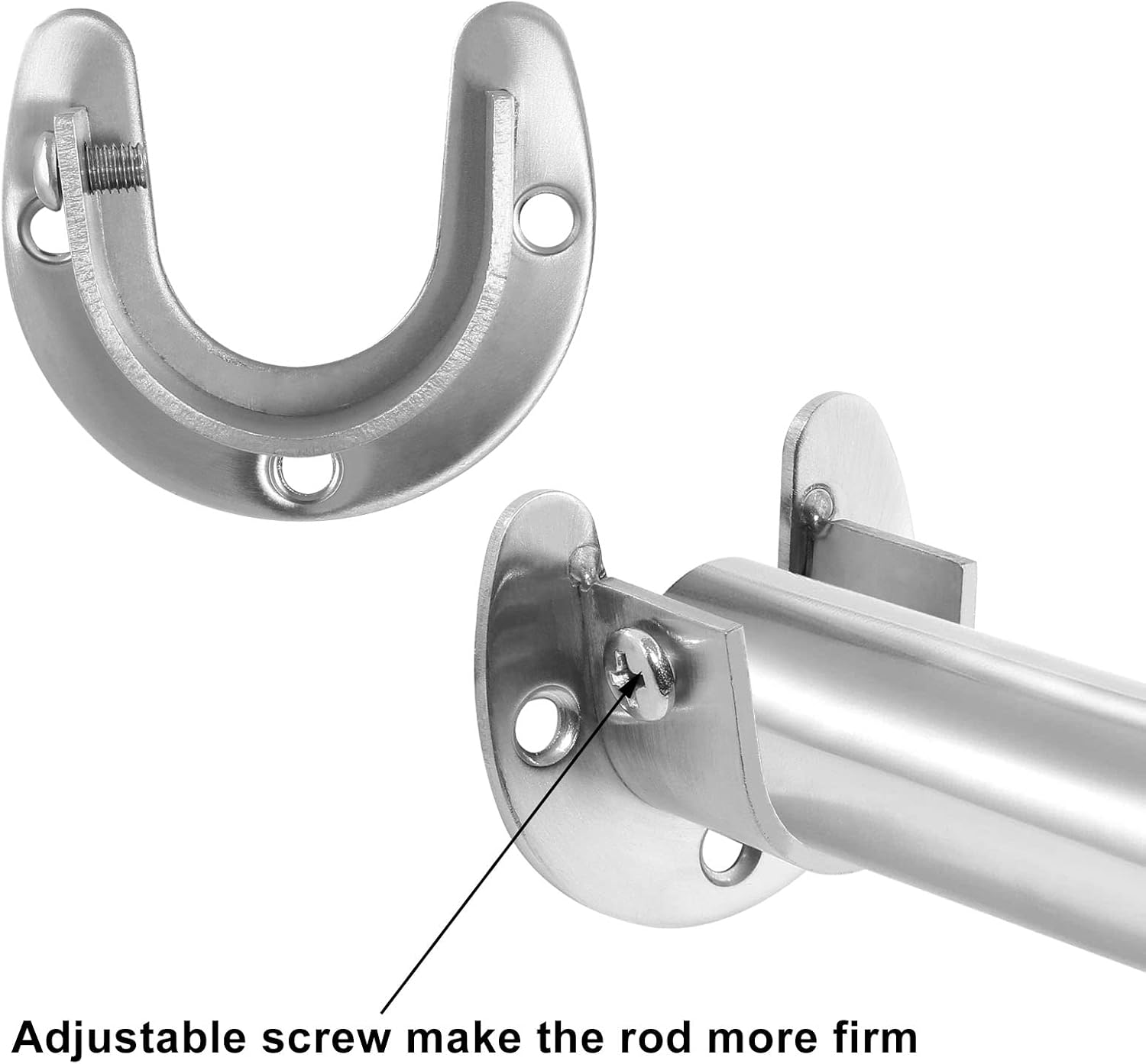 1-1/4 Inch Closet Rod End Supports, 4PCS