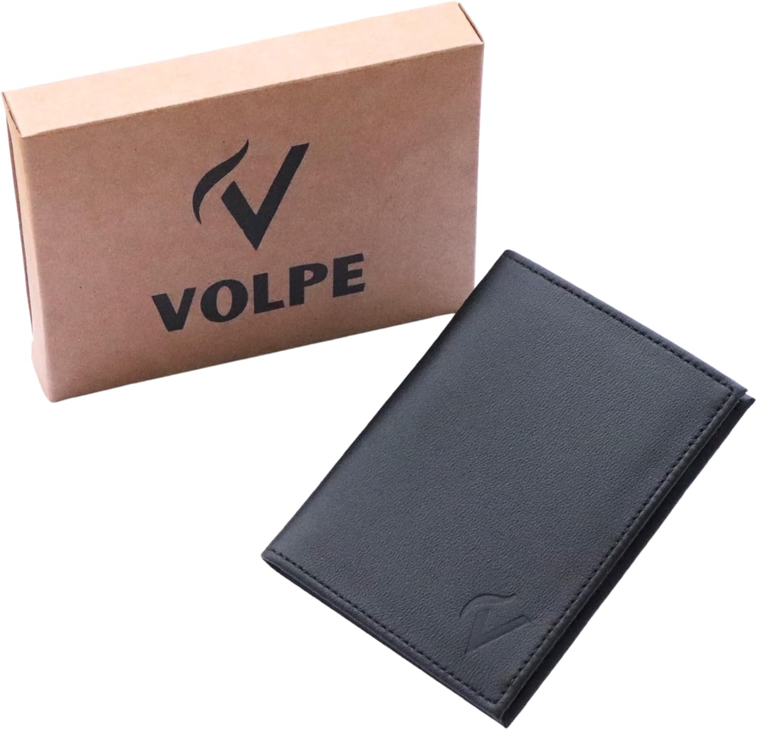 VOLPE Vertical Slim Wallet Genuine Leather For Men and Women - Image 8