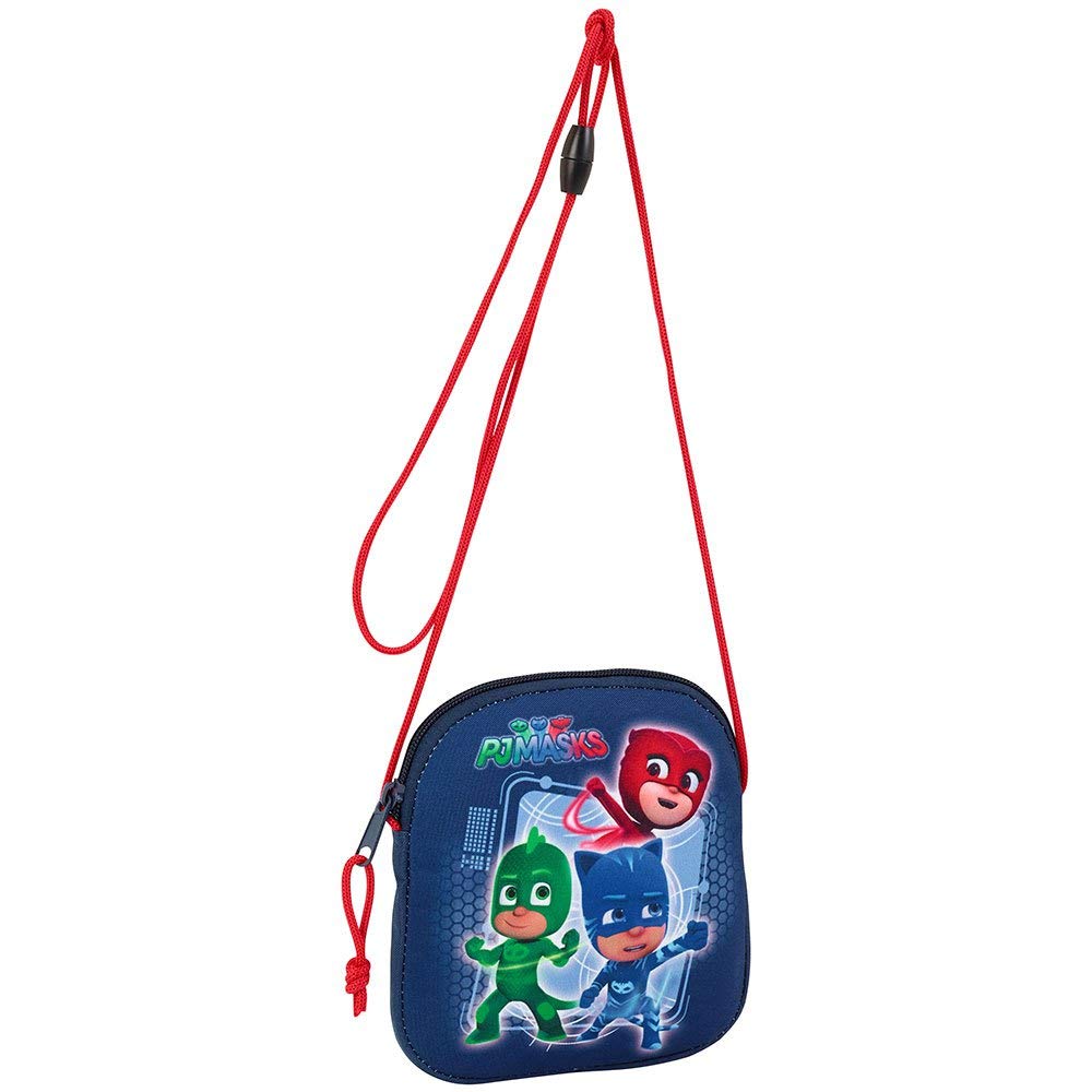 Astuccio Doppio Safta PJ Masks 28 Pezzi - Porta Matite Per Scuola Con Fodero Morbido