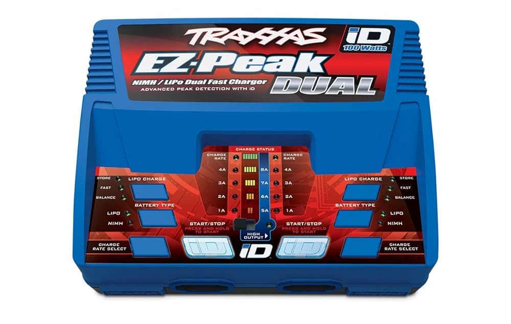 Traxxas 2972 EZ-Peak Plus 100 Watt NiMH/LiPo Dual Charger