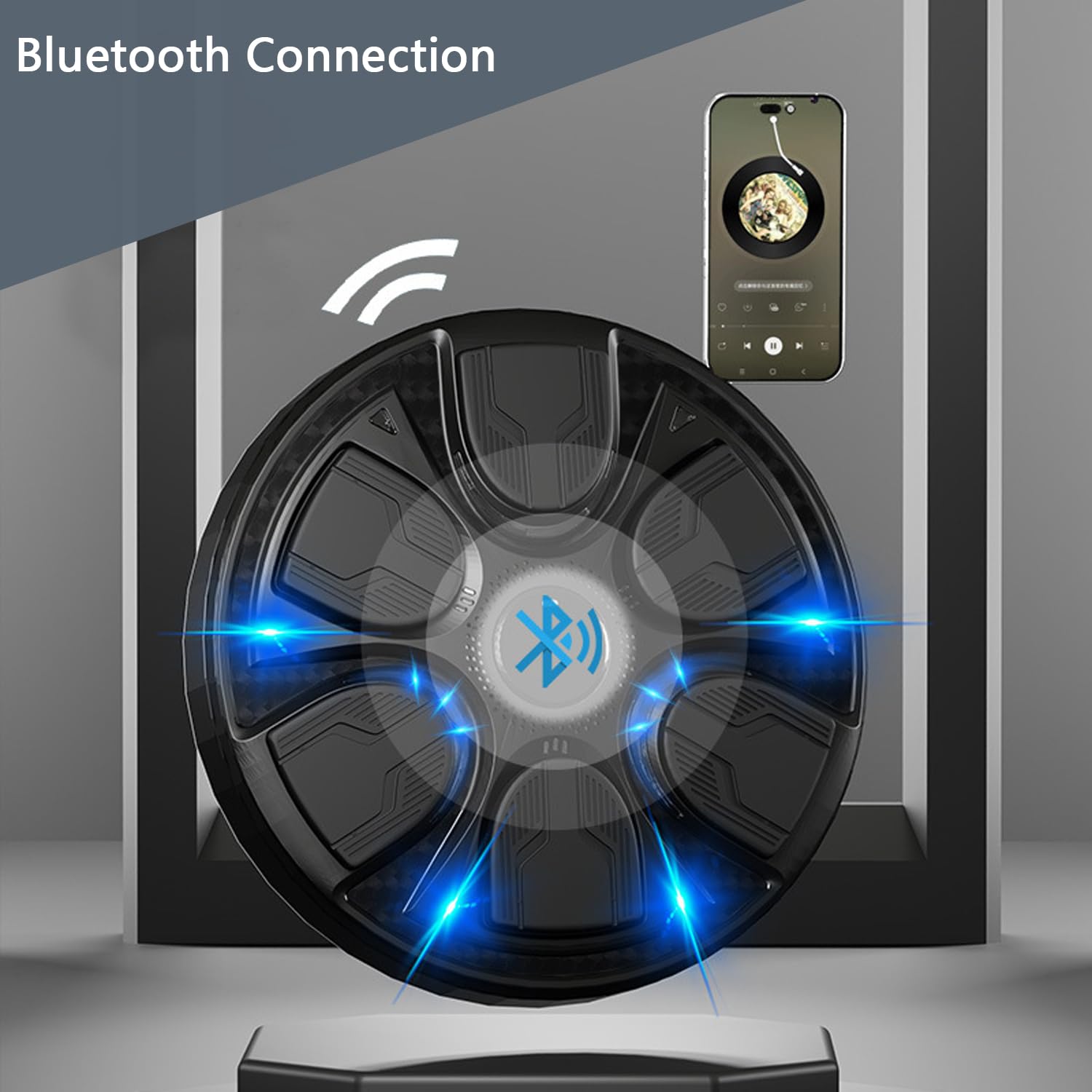 Music Boxing Machine, Boxe Mural Musique Intelligente Bluetooth, Machine de Boxe Musicale, Articles D'entraînement Pour Boxe, Réaction Oculaire et Coordination pour Enfants et Adultes (avec gloves)
