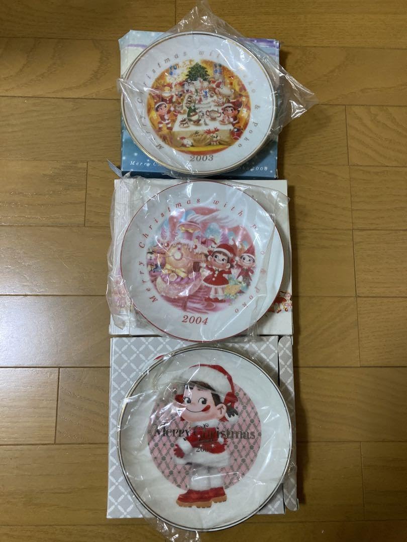 Amazon.co.jp: ペコちゃん絵皿 不二家クリスマスケーキ予約特典