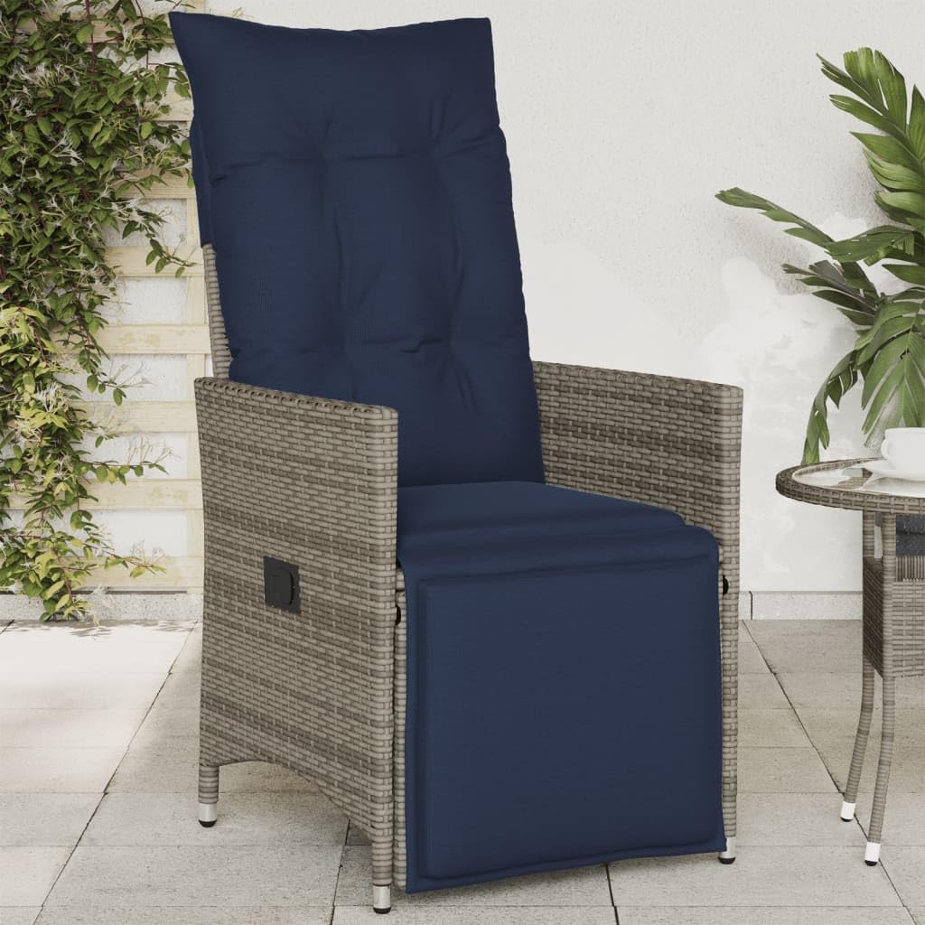 Fauteuil de jardin réglable en résine tressée pour savourer vos moments de détente sur la terrasse