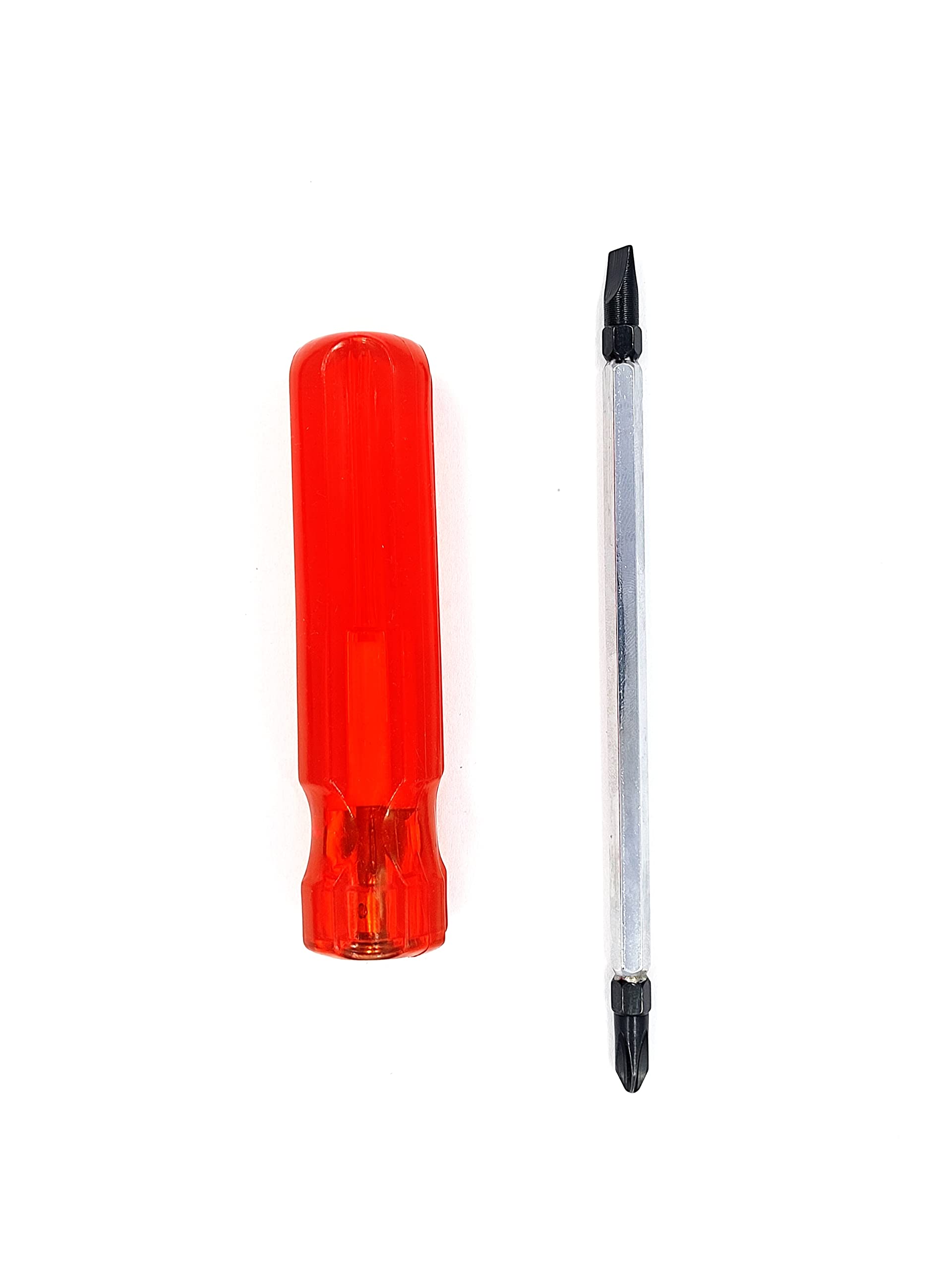 PERFECT TECH screw Driver 2 in 1 (8 INCH) | magnetic & hardened screw Driver Long handle | strong grip Carbon Steel Combination | Phillips & square | (Red and Silver) (B0BMS1H63R) Amazon Price History, Amazon Price Tracker