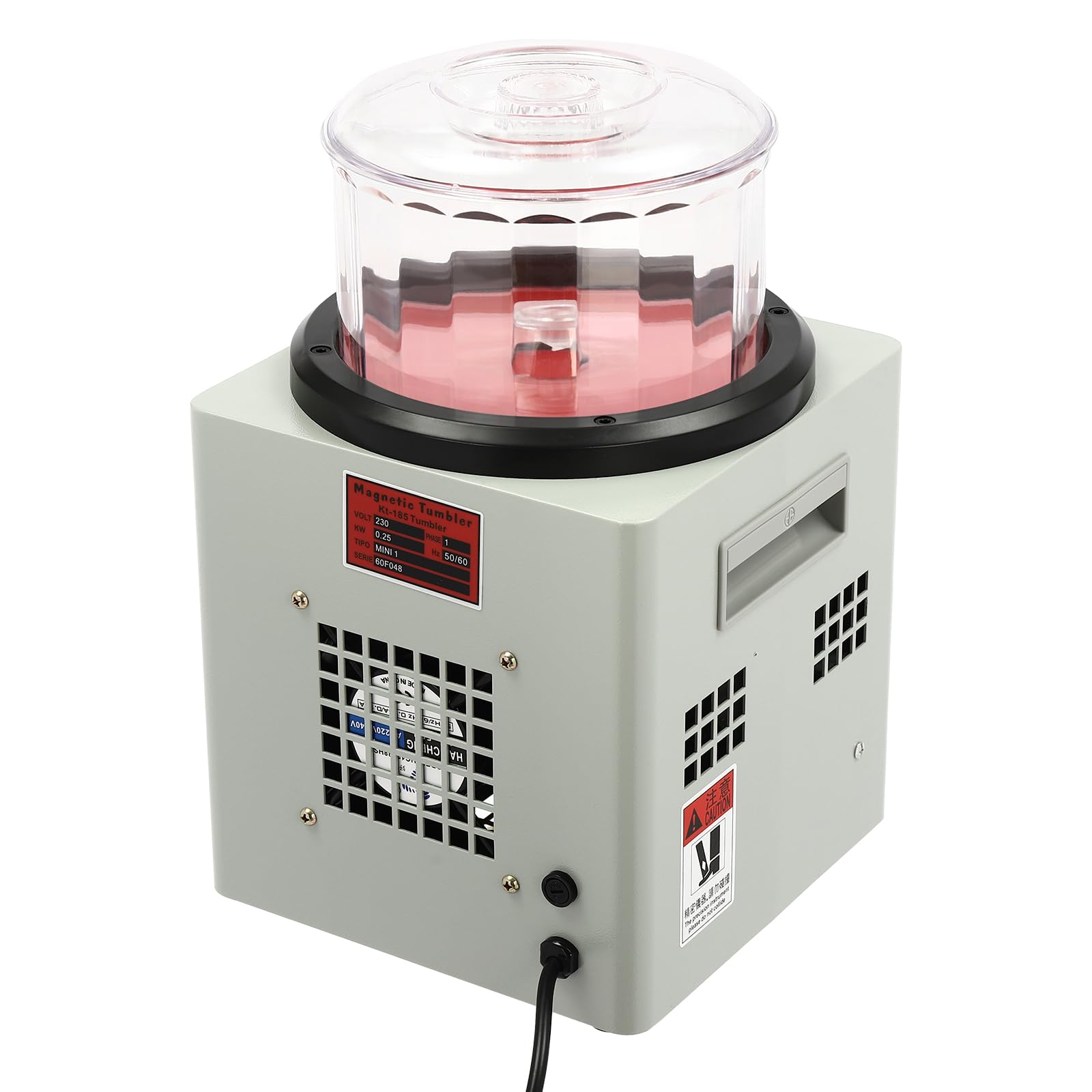 MINUS ONE Lucidatrice Magnetica per Gioielli Stazione di Finitura Super lucidatura Lucidatrice Tumbler Lucidatrice Frequenza Regolabile 2000rpm - 220V
