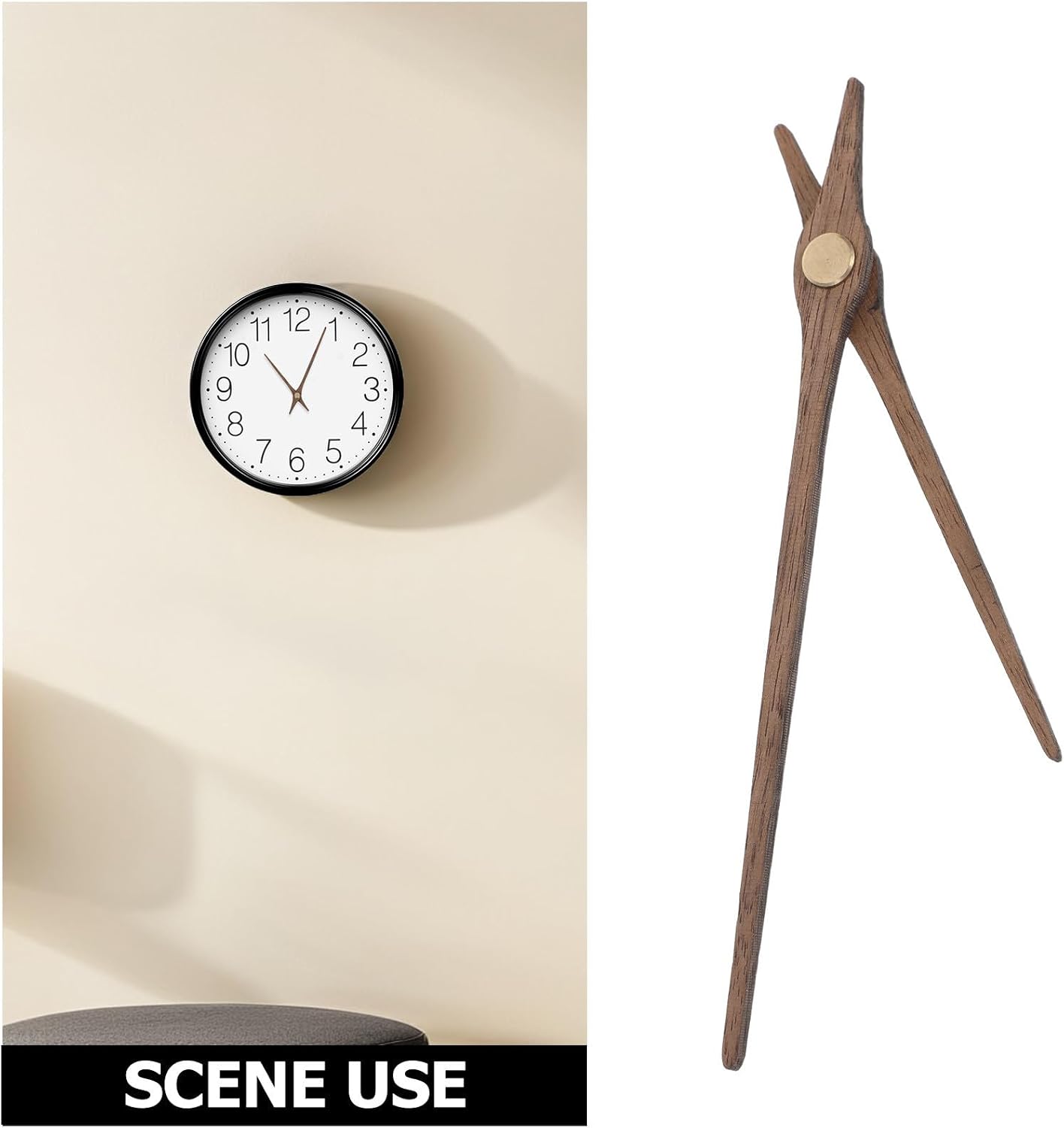 Hemoton 4set Wooden Clock Hands Set for DIY Home Art Decor Project Easy Installation and Versatile Compatibility Brown Wood Material Clock Arms and Replacement