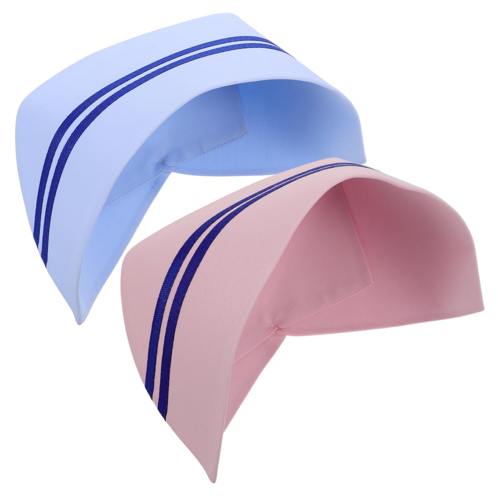 LIFKOME Cute Scrub Cap for Women 2 Pack Nurse Hat Horizontal Bar Professional Nurse Costume Hat for Dress up Medical Role Play