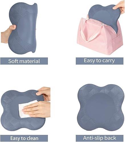 Miniatura 4 de Almohadilla de yoga extragruesa para rodillas, codos, muñecas, manos, cabeza, espuma, yoga, pilates, entrenamiento, rodilleras