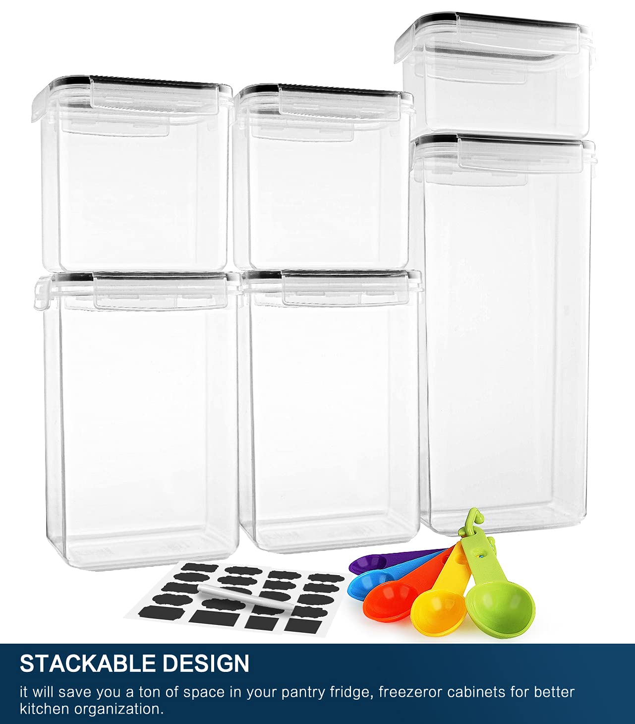 Buy Airtight Food Storage Containers Set, RAZCC 23 PACK Cereal Storage