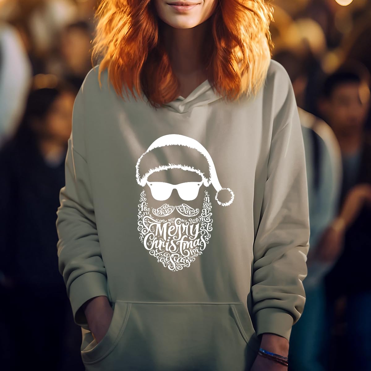 Maglione natalizio natalizio con Babbo Natale