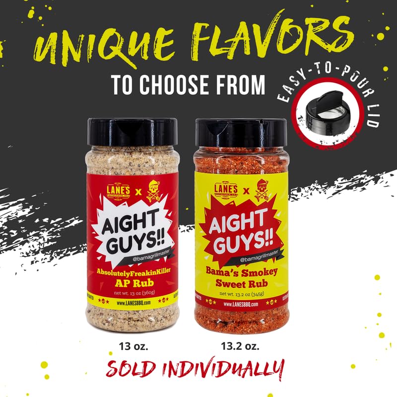 Miniatura 6 de Lane's Bama Grill Master - Condimentos y frotaciones para barbacoa, condimentos dulces y ahumados para carnes y verduras a la parrilla para ahumar,