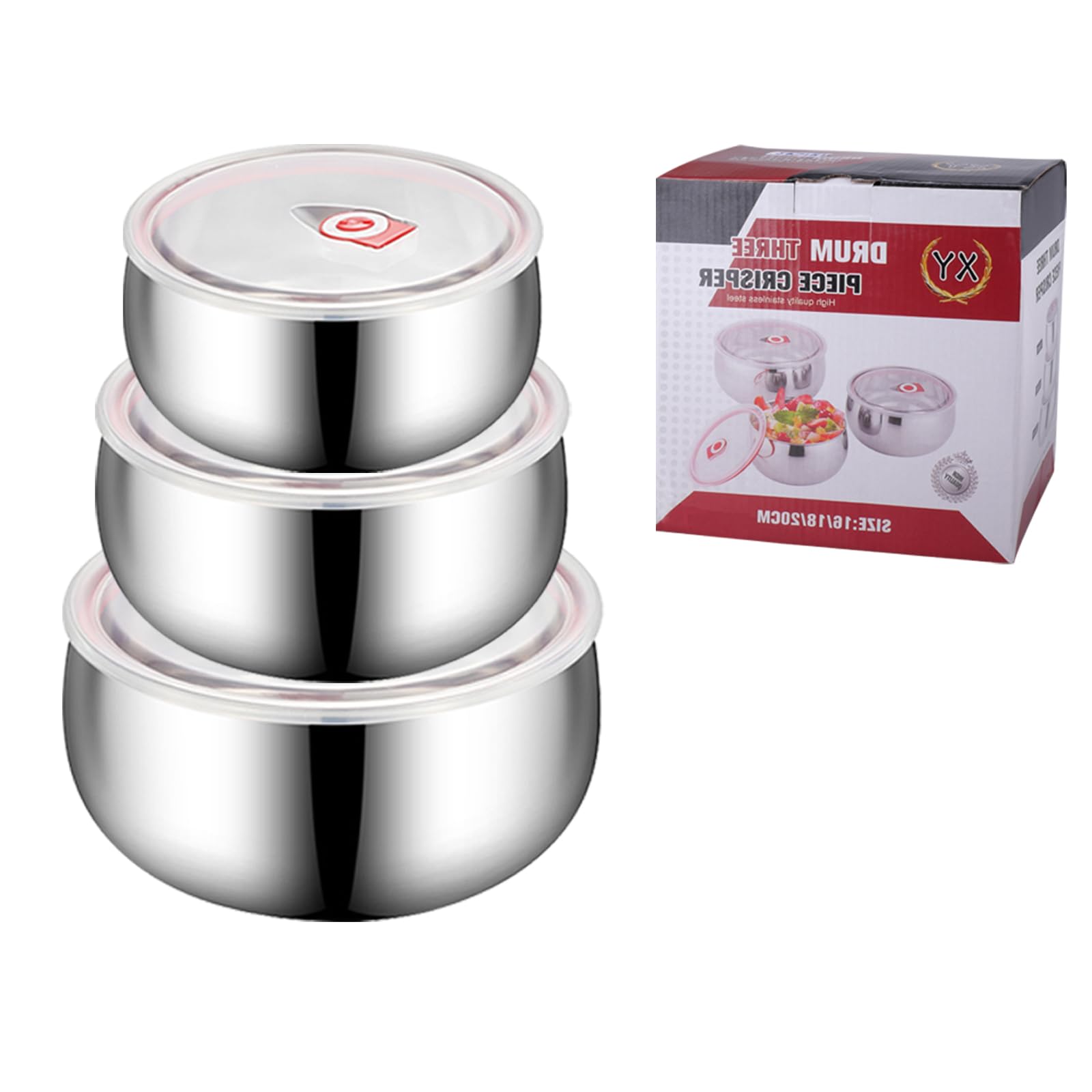 Recipientes de acero inoxidable a prueba de fugas para alimentos