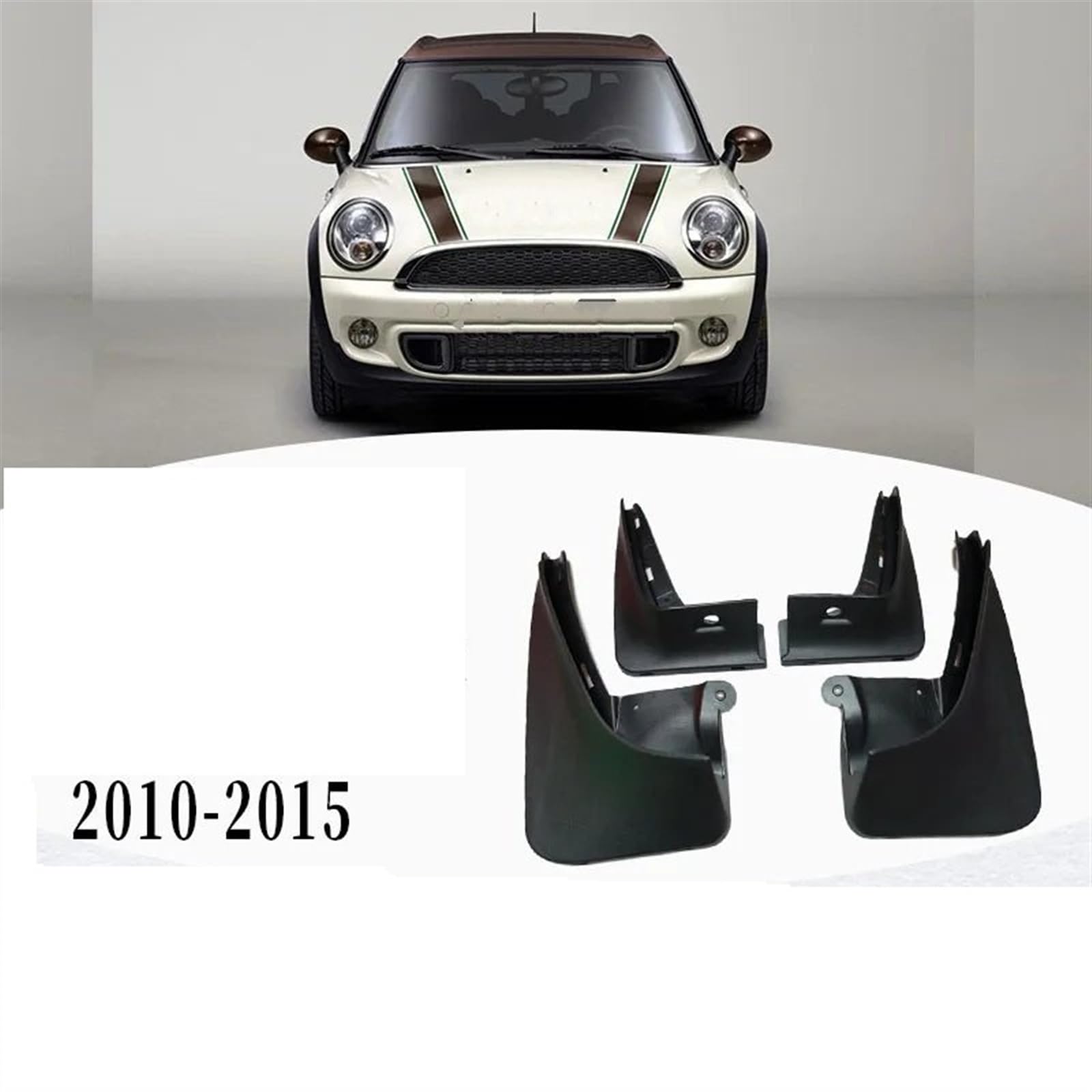 Guardabarros De Coche Guardabarros Delanteros Y Traseros para Mini, para Cooper, para Clubman, R55, Accesorios para Coche, 4 Unidades Faldillas antibarro