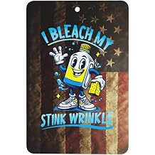 Car Air Fresheners Cards I Bleach My Stink Wrinkle for Wardrobe Bathroom Set of 2 Pieces