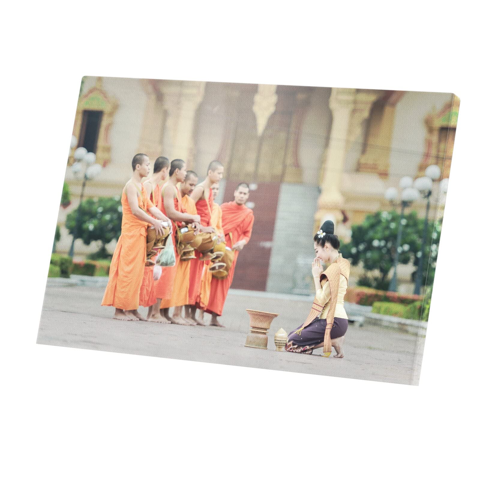 Tableau bouddhiste Laos impression grand format art mural 88cm - 4