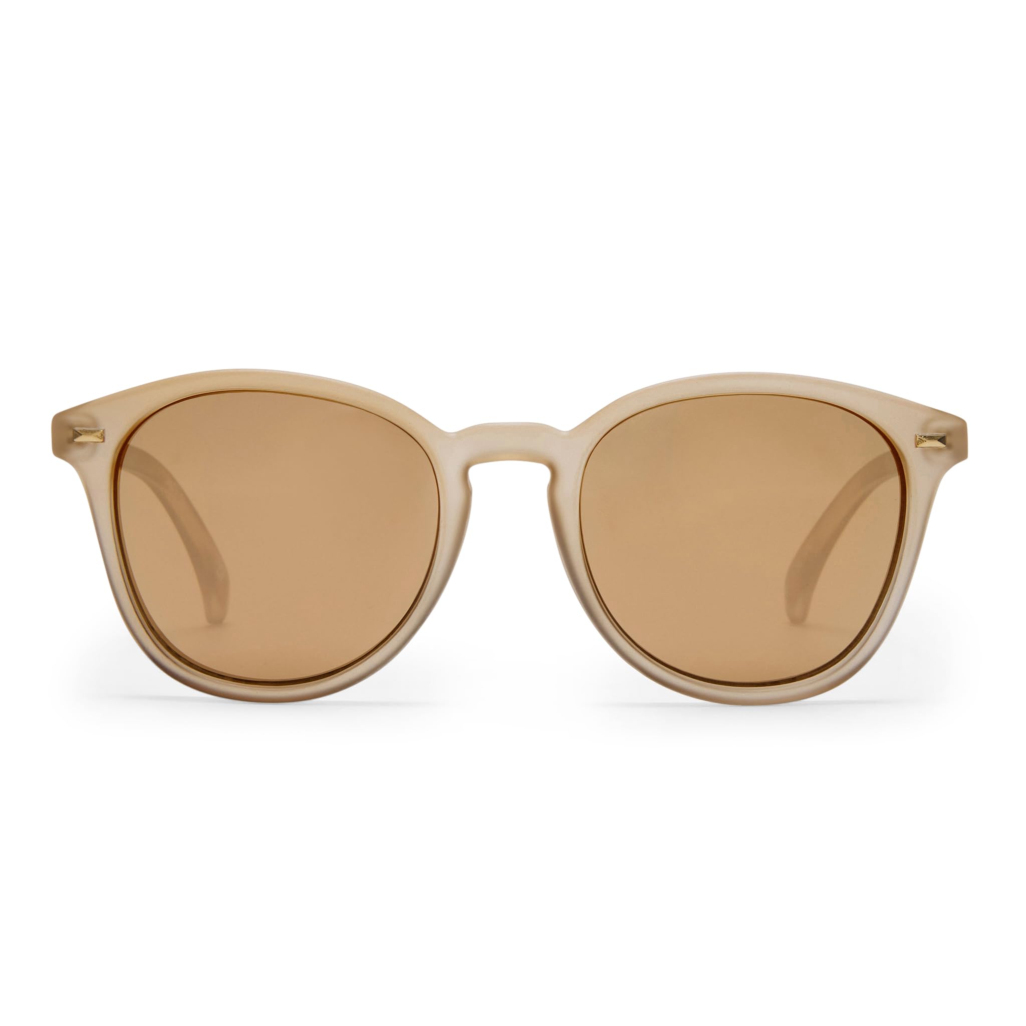 Le Specs Bandwagon Sunglasses - Matte Stone, Round, Unisex, Classic 'Everyday' Style