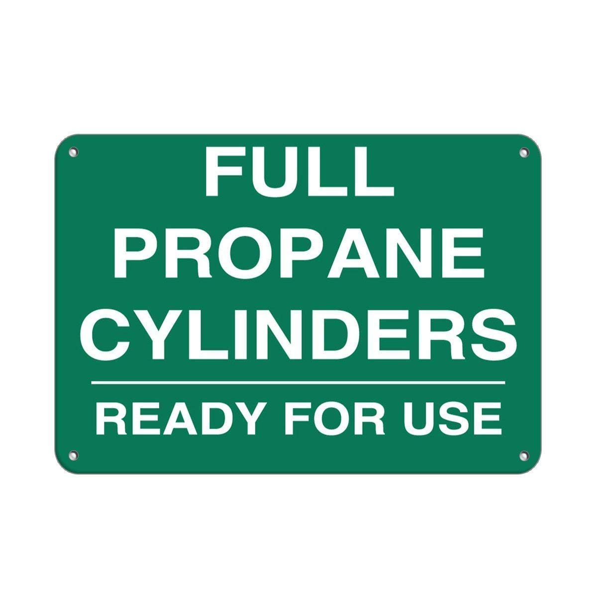 Metal Sign Full Propane Cylinders Ready for Use Hazard Sign Flammable Room Plaque Sign for Outdoor & Indoor, 8"x12"