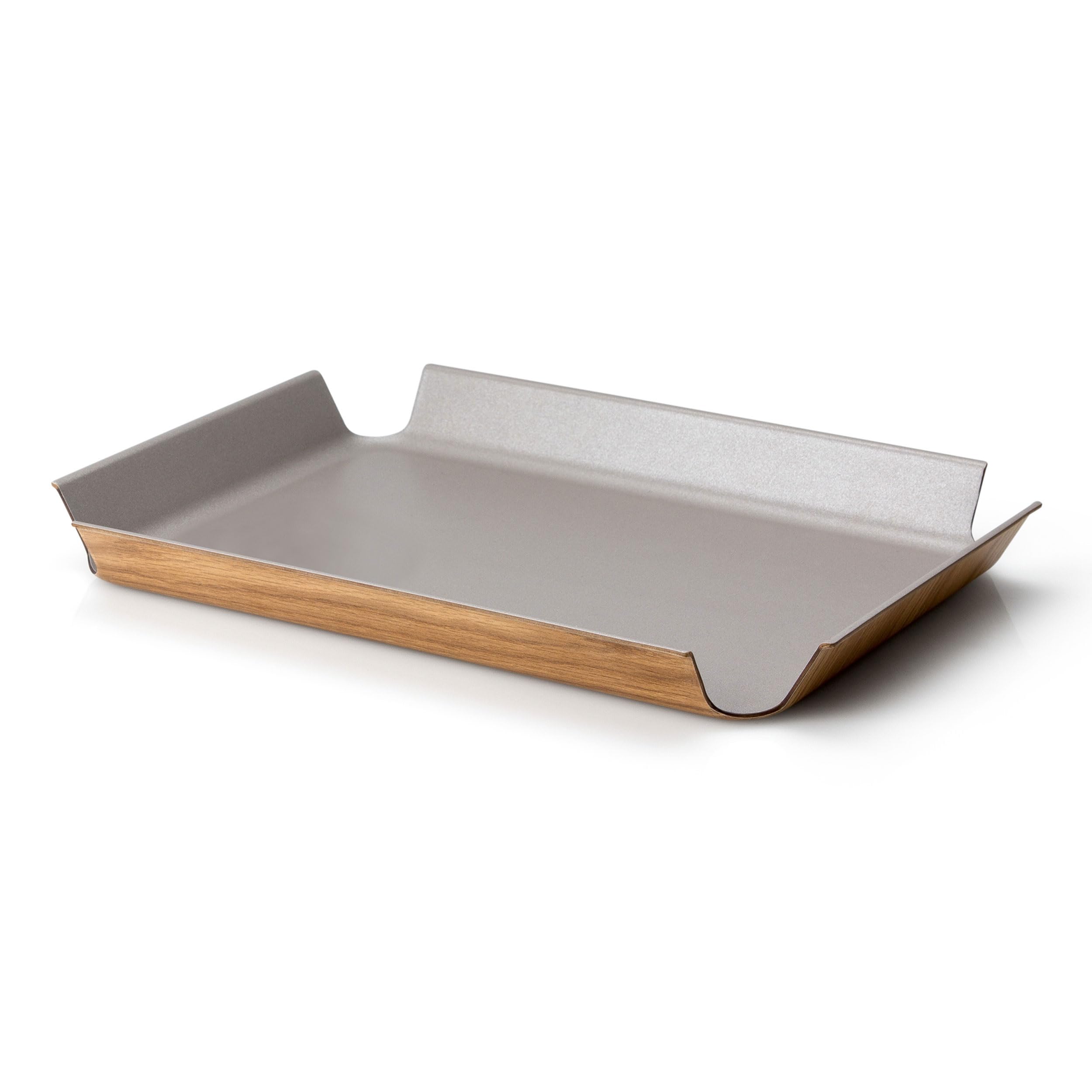 Continenta Vassoio Antiscivolo Color Tortora/Metallizzato 2906 45 x 34 x 10 cm