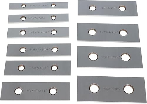 Miniatura 2 de TINVHY Paquete de 10 herramientas de mecanizado de precisión endurecidas de 0.0002 pulgadas de grosor y 4 pulgadas de largo de acero paralelo de