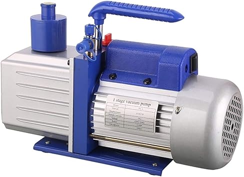 ATO Single-Stage 2.5CFM/10CFM Rotary Vane Vacuum Pump ,Universal Single Phase Vacuum Pump,for Air Conditioning, Refrigeration, AUTO AC/HVAC Repair Rechanging Project,Milking.(220v) (1/2 HP 6 CFM)