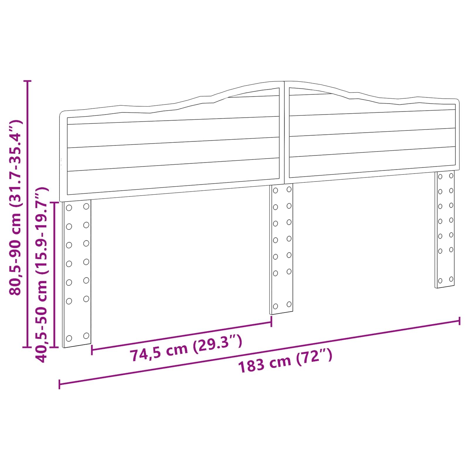 vidaXL Testiera Bianco Legno Multistrato, Testata Rettangolare Elegante, Arredo Camera alla Moda, Design Resistente e Moderno, Estetica Minimalista