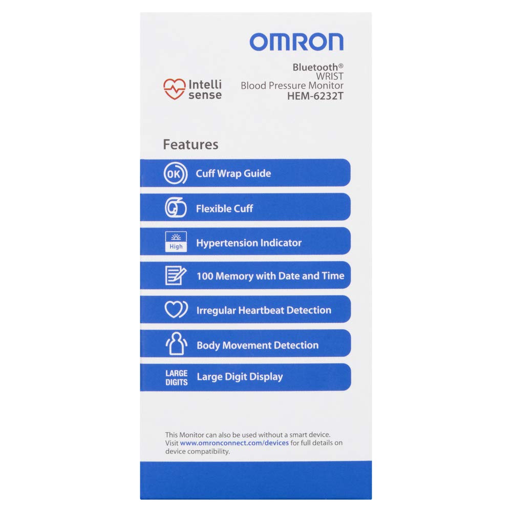 Omron HEM 6232T Wrist Blood Pressure Monitor (Black) Omron HEM 6232T Wrist Blood Pressure Monitor (Black)