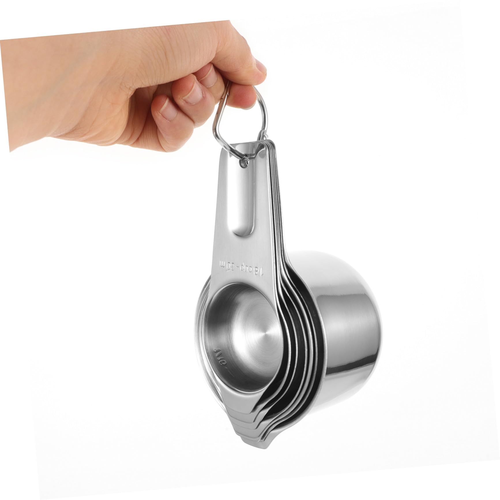 BESTYASH Misurini con Bilancia in Acciaio Inox Misurini Riutilizzabili per Cucina e Cottura al Forno Misurino Impilabile per Misurazioni Accurate