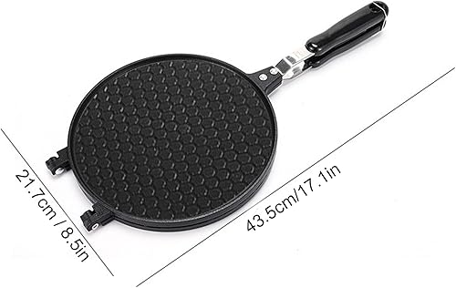 Miniatura 3 de Fdit Máquina para hacer gofres, molde para hornear rollos de huevos, sartén para hornear con cono de gofres, máquina de tortilla crujiente para