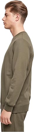 Build Your Brand Mens Bb003-basic CrewneckSweatshirt