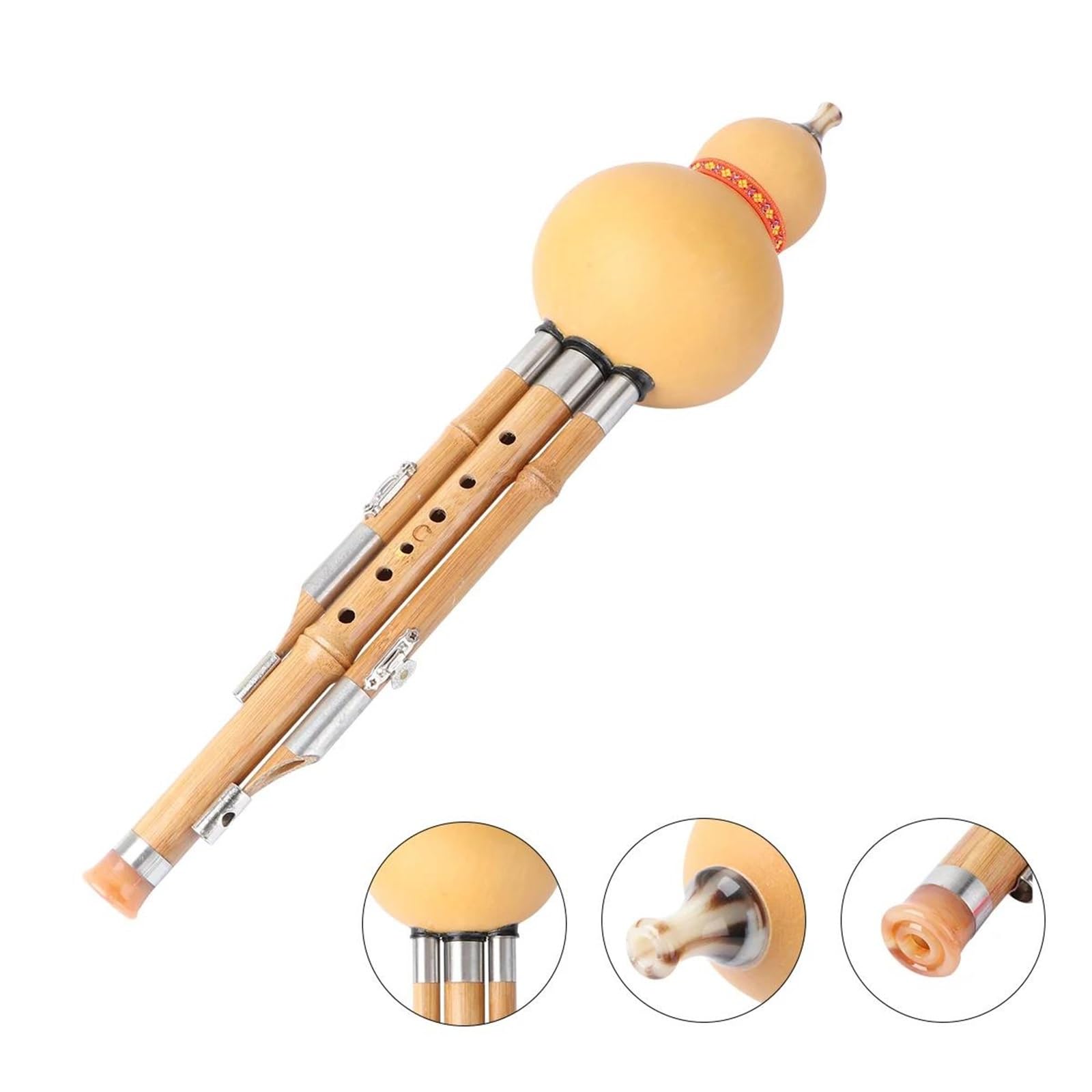 Professionale Hulusi Strumenti Musicali Etnici Con Flauto Cucurbita Fatto A Mano In Bambù Cinese Hulusi