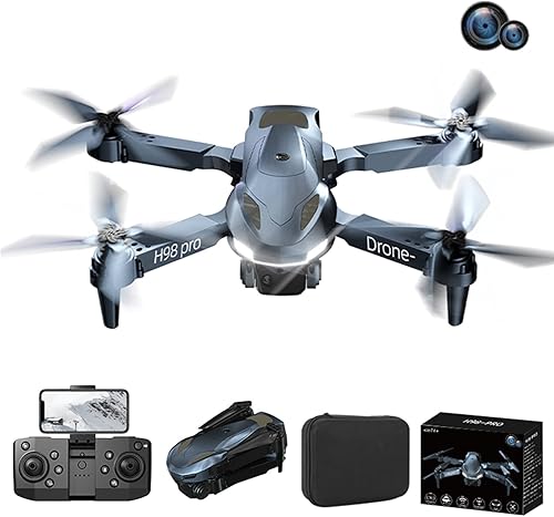 Drone for Adult with Dual 1080P FPV Camera Intelligent Obstacle Avoidance Remote Control Toys Mini Lightweight 360 Rolling Drone