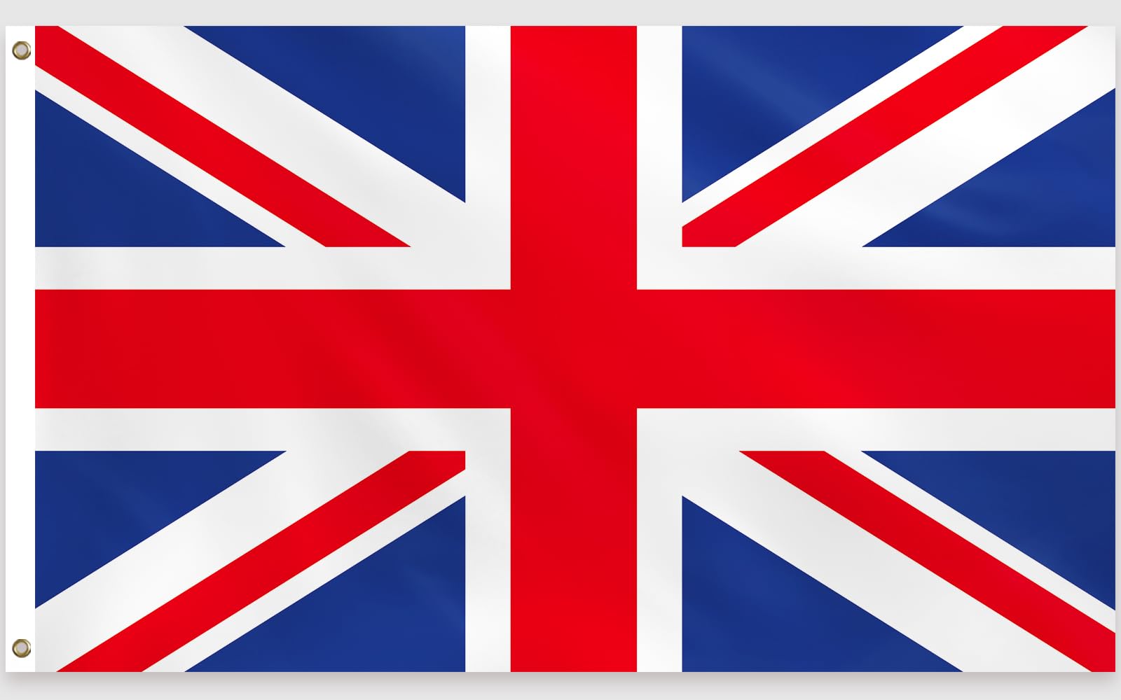 PartyYaa Union Jack Flag, 5ft x 3ft UK Flag for Party Decorations Single Side with 2 Brass Eyelets, Waterproof