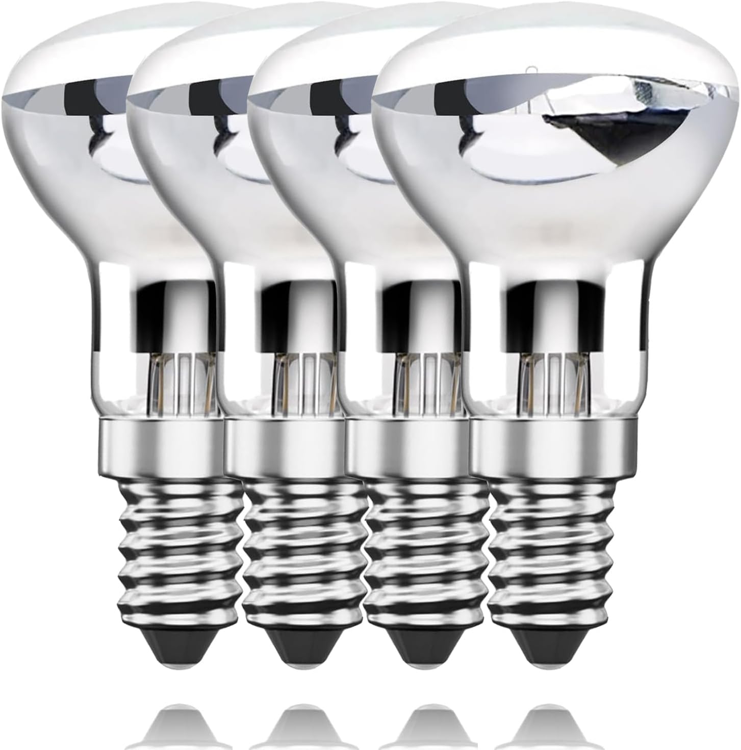 LumiGo 25W R39 Reflector Bulb for Lava Lamp Bulb, R39 E14 SES Halogen Spotlight Bulb Replacement, 2700K Warm White, Dimmable, 4 Pack
