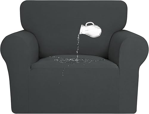 PureFit Funda de sofá 100 % impermeable doble para sofás y sofás, funda elástica de forro polar antideslizante, lavable, protector de muebles a