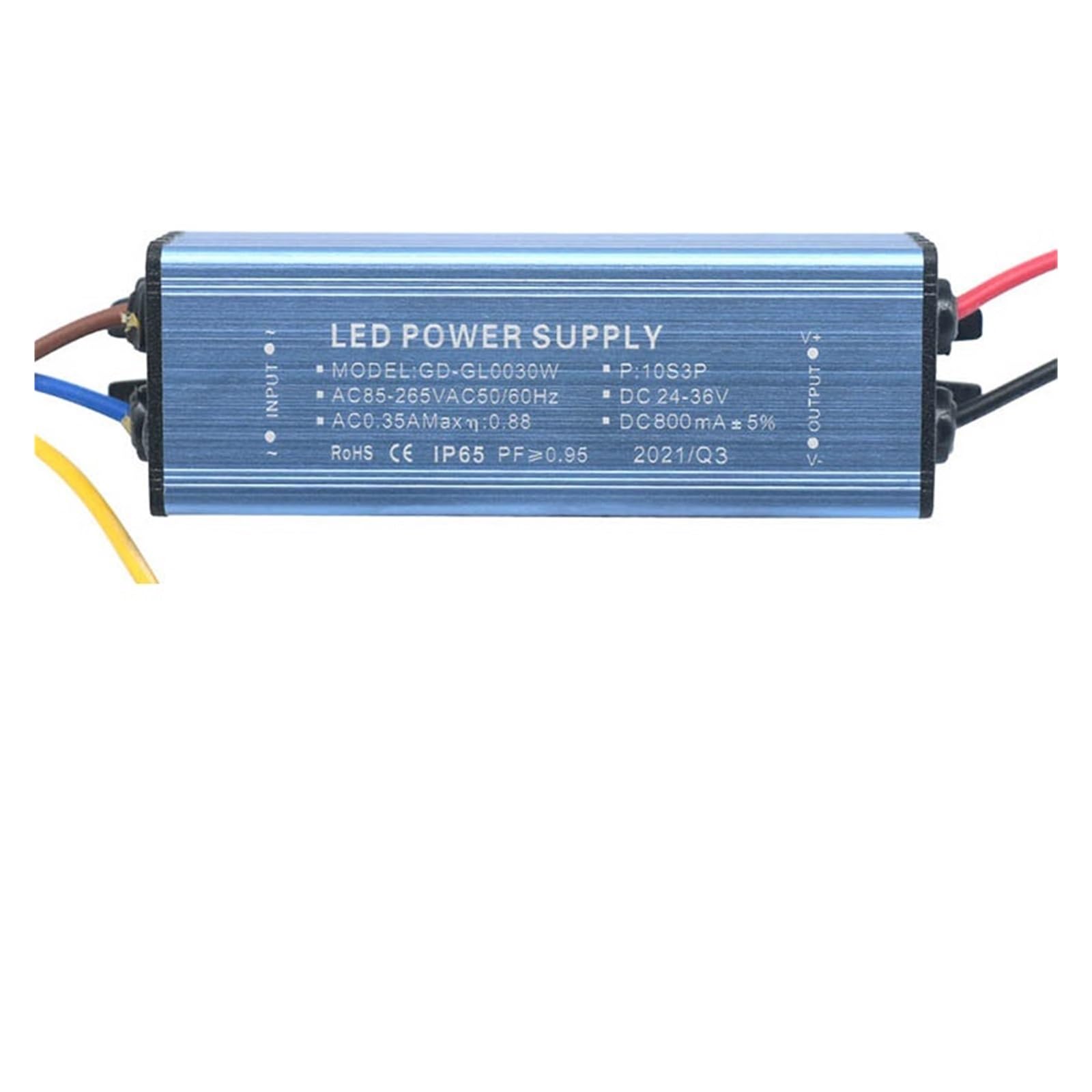 30W 50W 100W 150W LED Driver 300mA 600mA 800mA 900mA Power Supply Constant Current Voltage Control Lighting Transformer(30W 800mA DC24-36V)