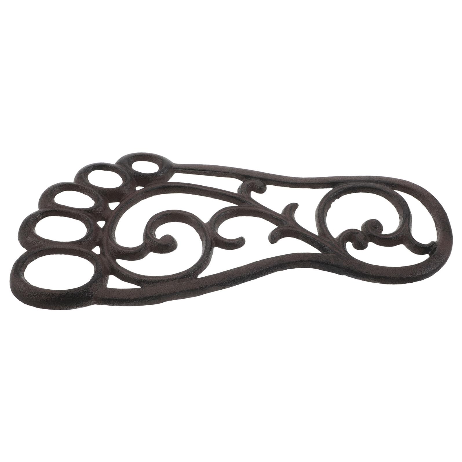 Tapis de marche décoratif en fonte pour extérieur et jardin avec structure en fer robuste
