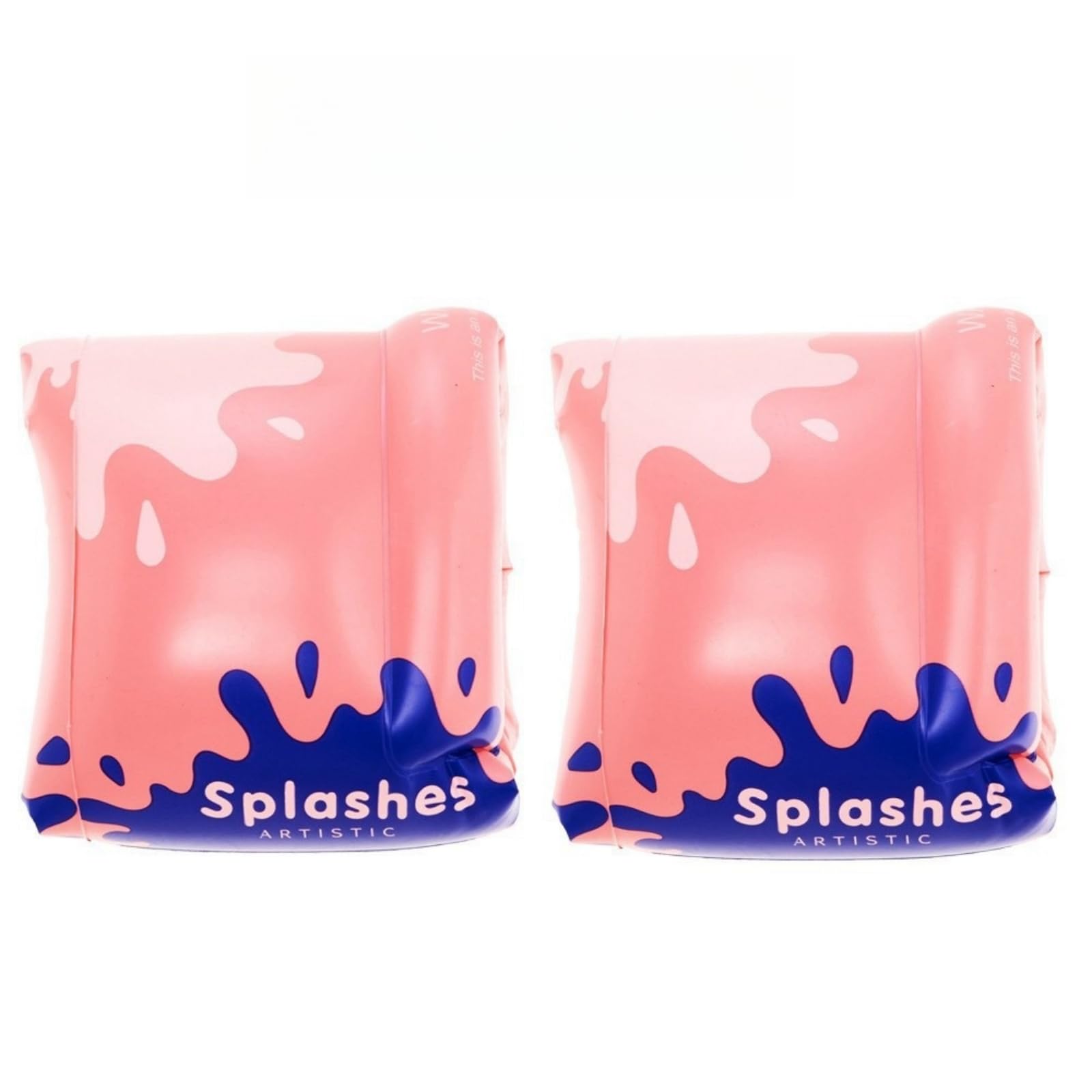 Arm Floaties for Adults and Kids - Splash-Ink Artistic Pool Arm Floats Armbands Inflatable Swim Floaties PVC Arm Floaty for Adults and Kids 3-5-6-12